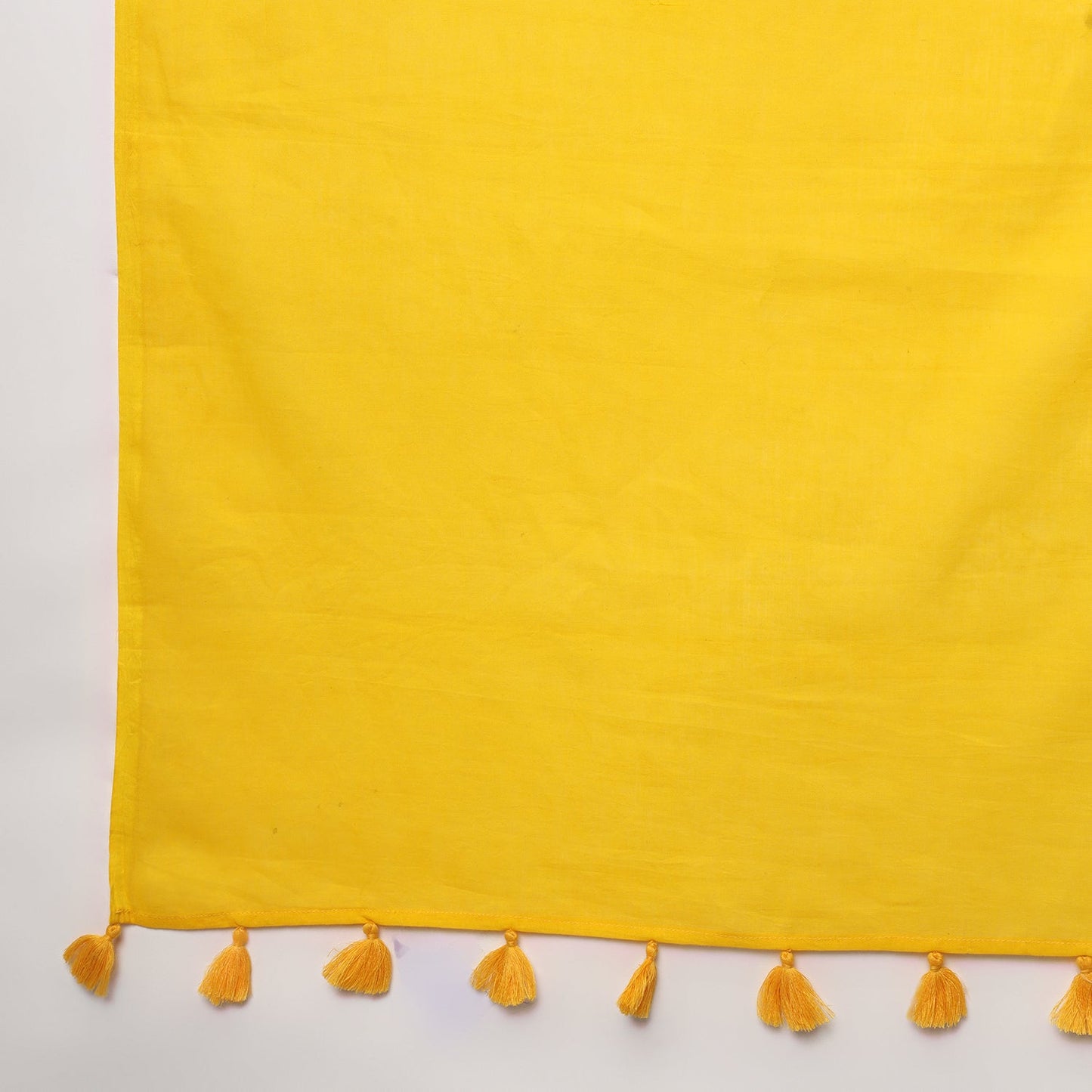 Golden Hour - Yellow Ombre Hand Dyed Mulmul Cotton Saree