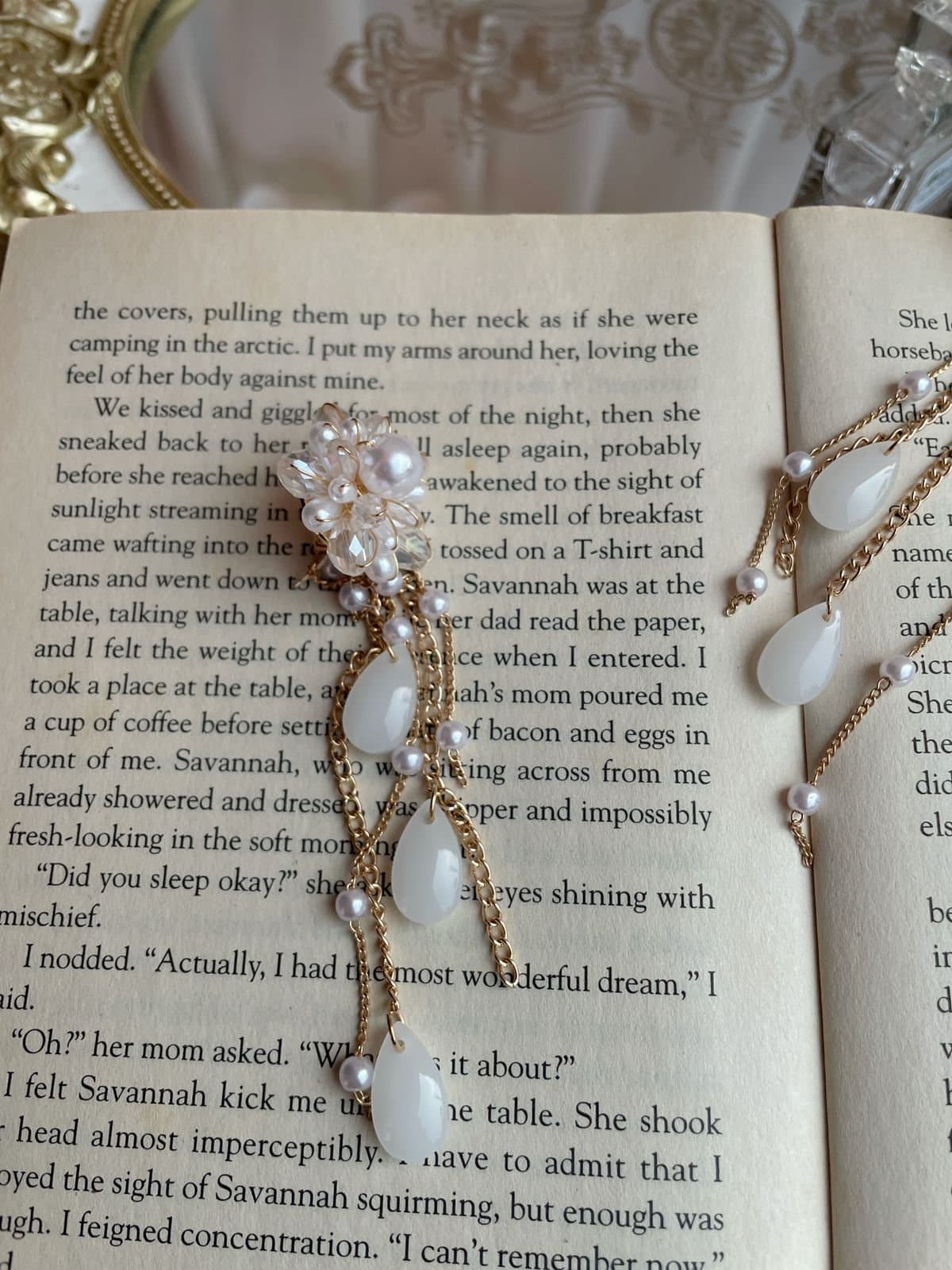 Snowfall Charm Pearl Earrings