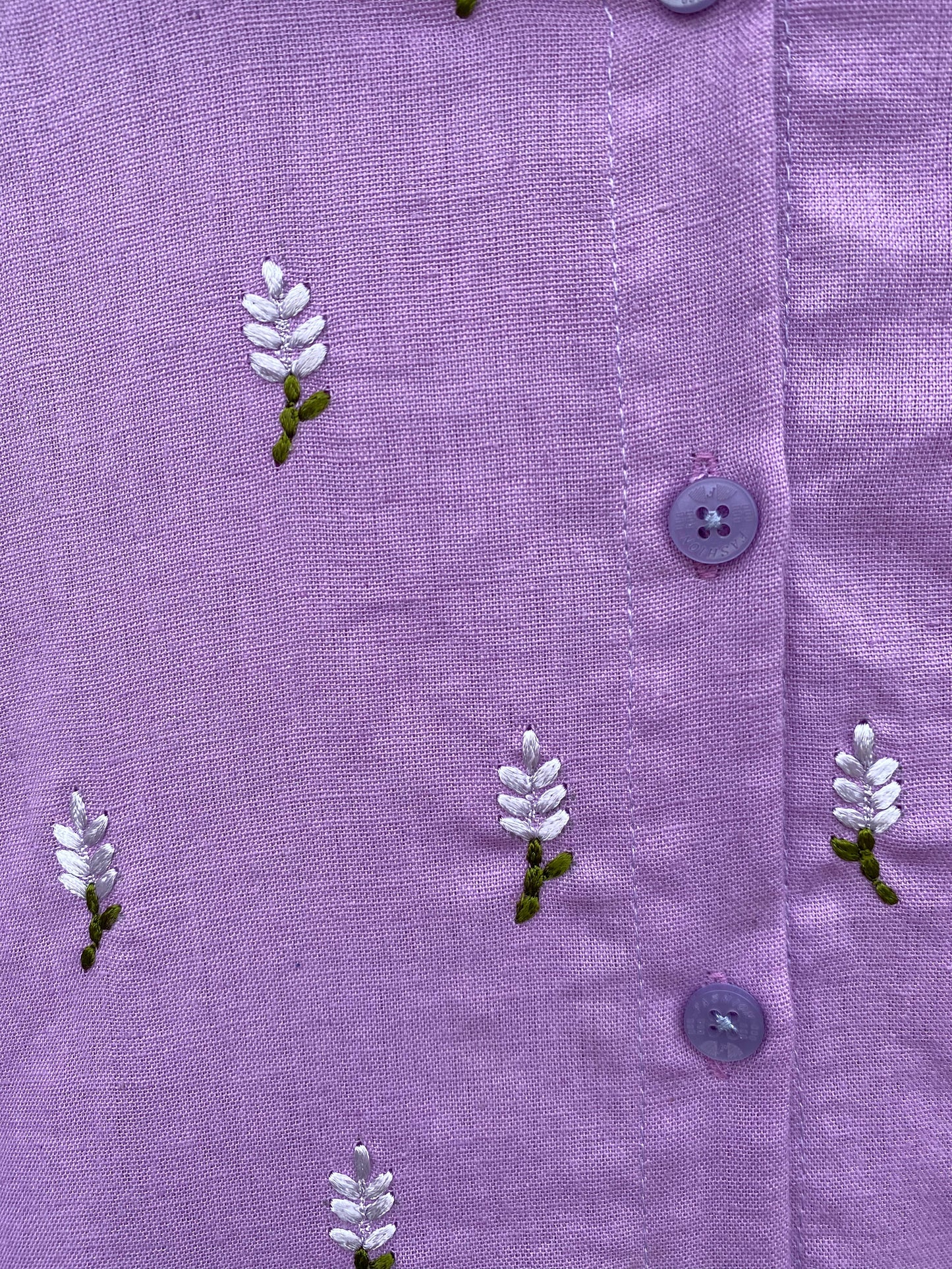 Lavender Fields Cotton Shirt