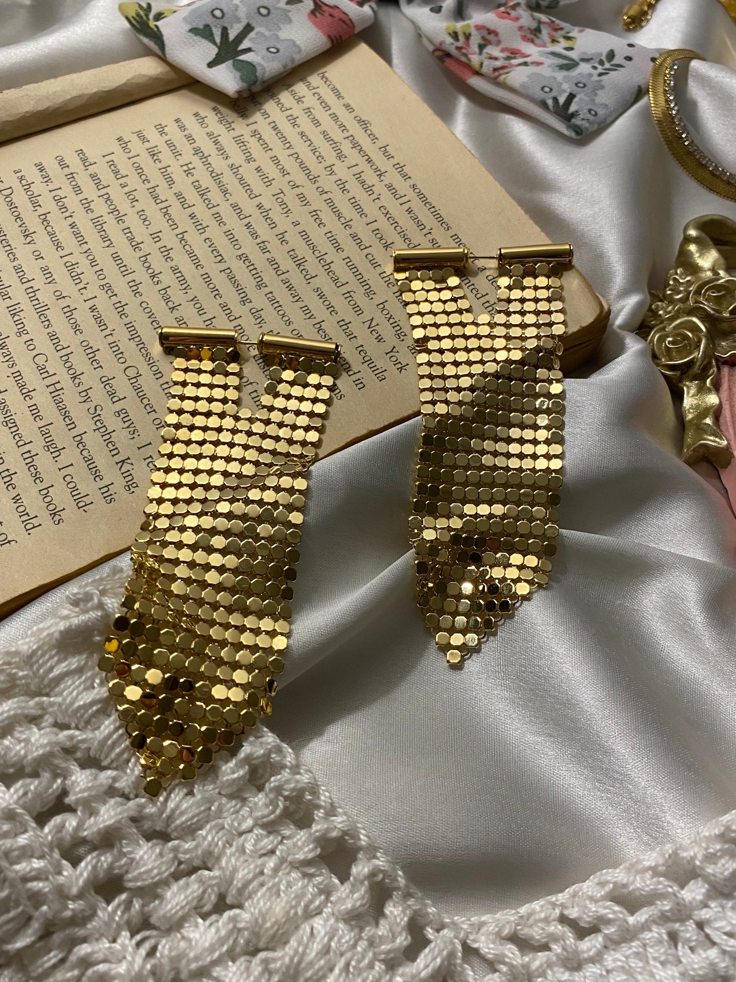 Gold Goddess Danglers