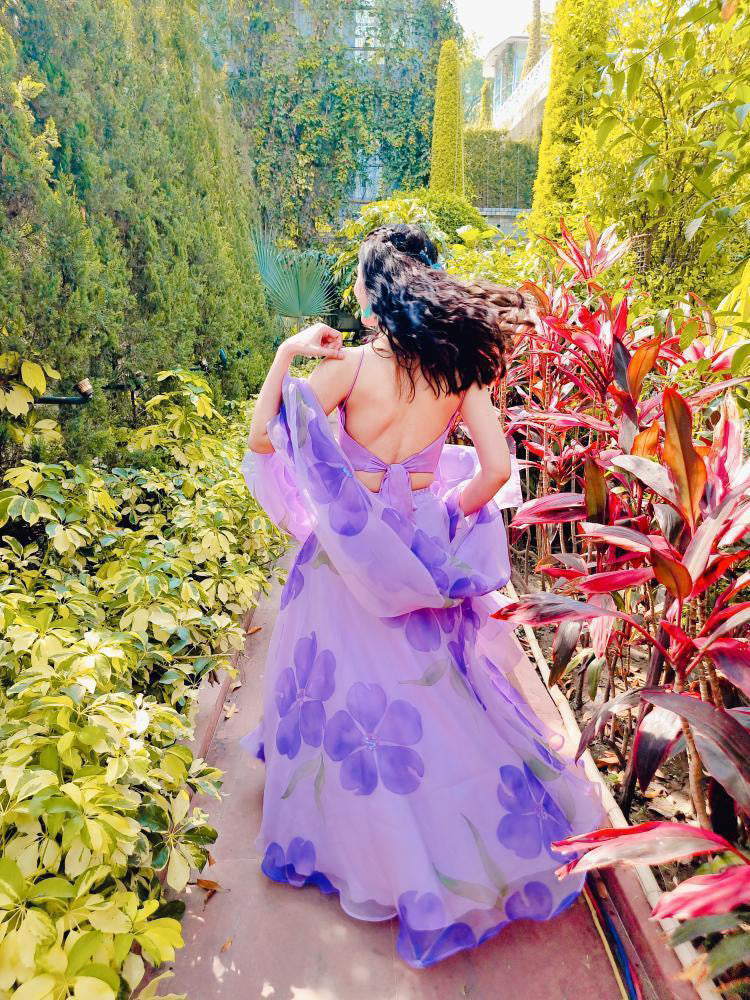Flora Lehenga Set In In Lavender