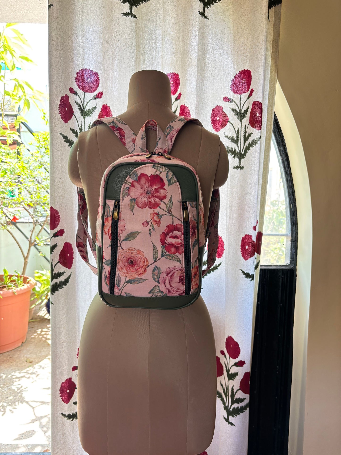 Rosa Garden Everyday Handcrafted Backpack