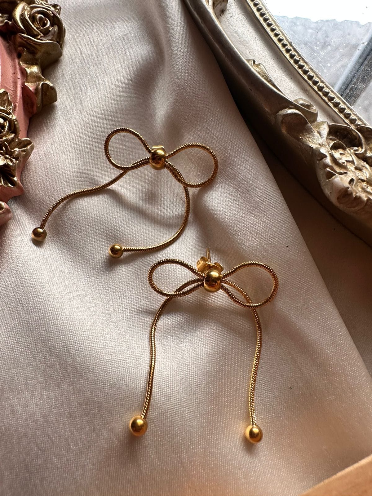 Ribbon Bowtie Earrings