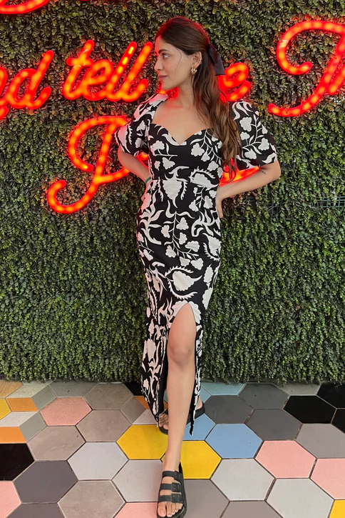 Elena Printed Cotton Dress