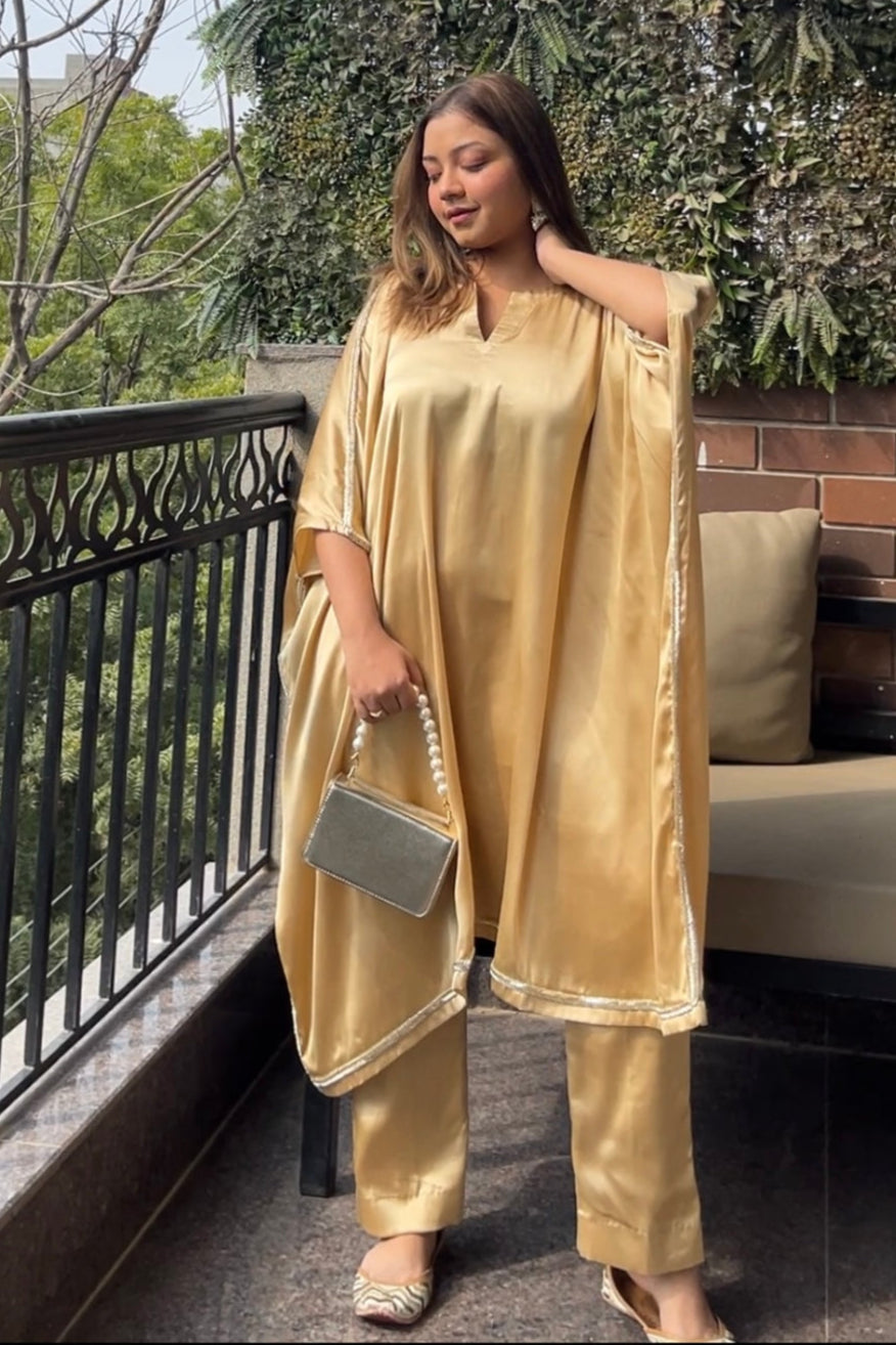 Armani Silk Golden Suit Set