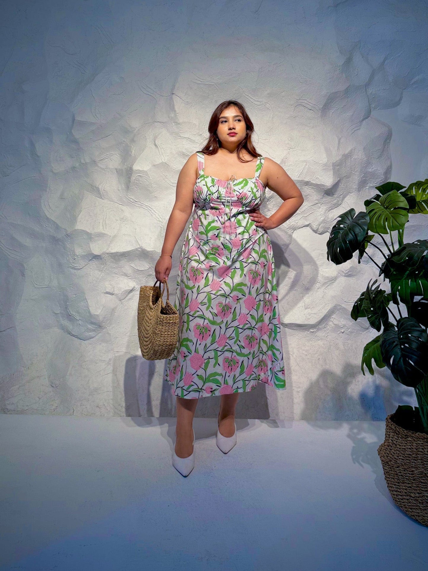 Bloom Floral Printed Cotton Dress