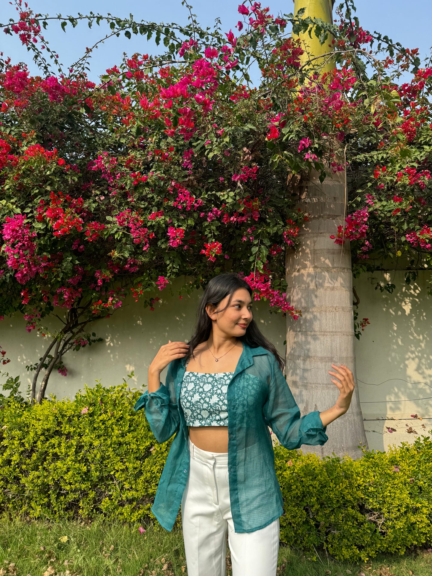 Block Printed Top and Shirt Set