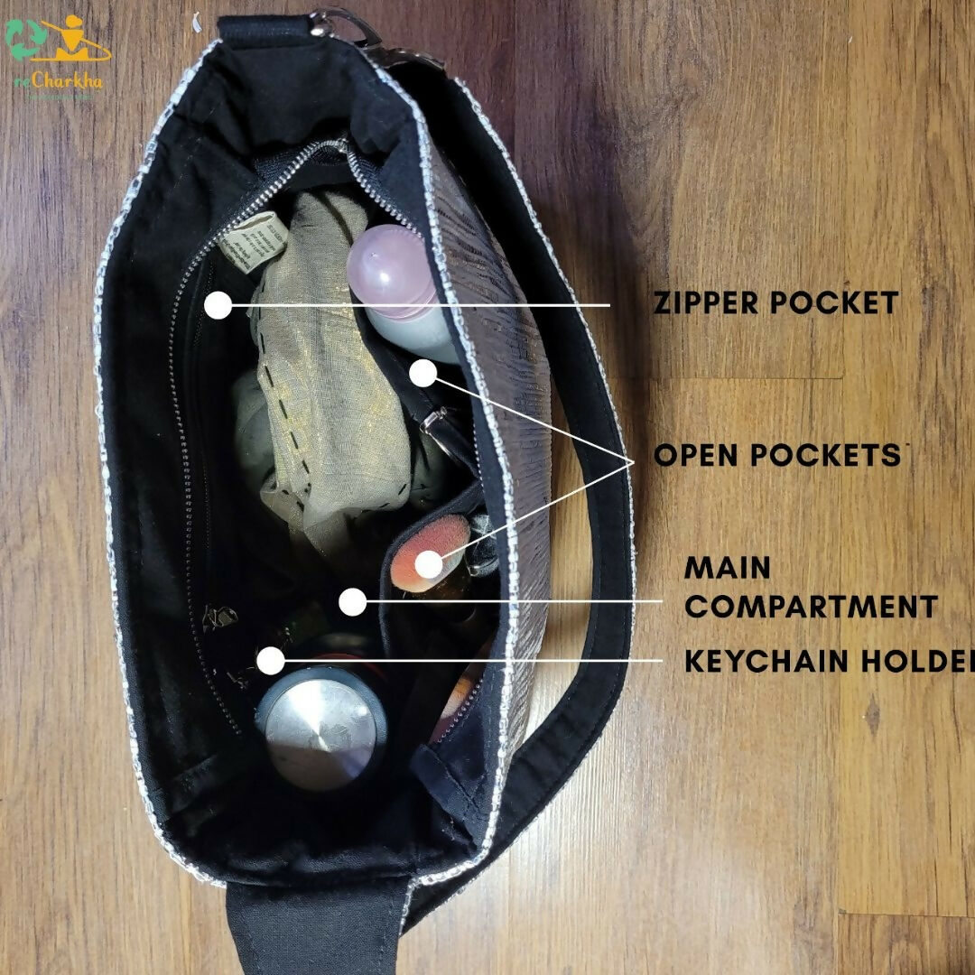 Upcycled Handwoven: Trapeze Tote