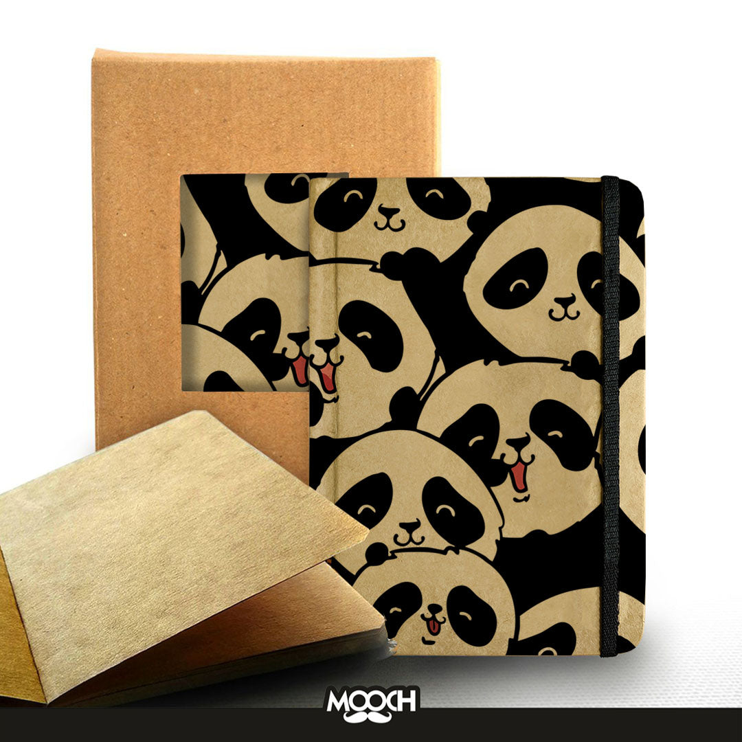 Seeking Panda - A5 Hardcover Handcrafted Diary | Notebook