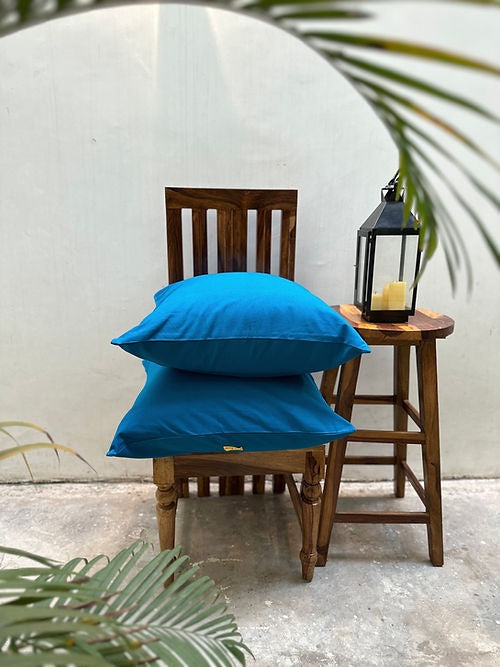 Neelber and Owl Blue Cushion Cover