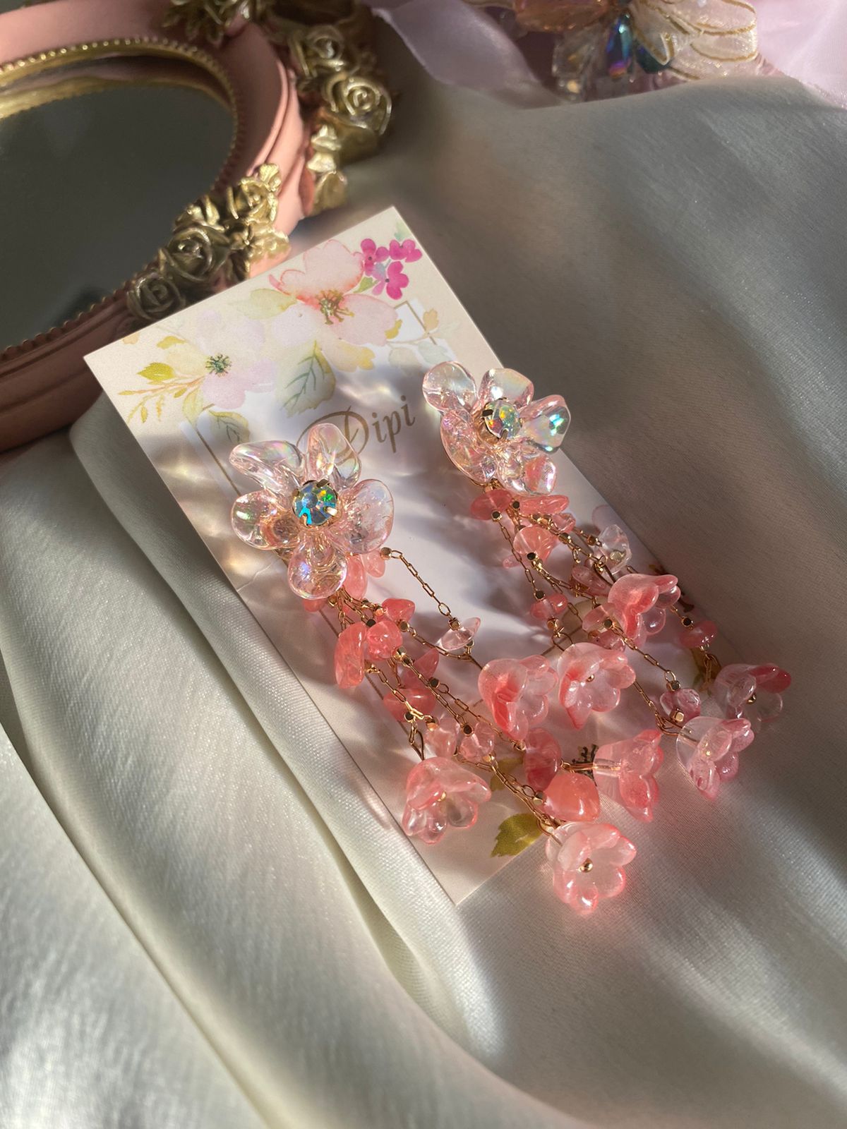 Pink Cherry Blossom Earrings