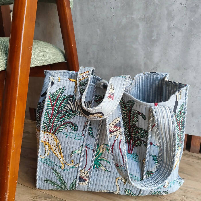 Jungle Joy Tote Grey