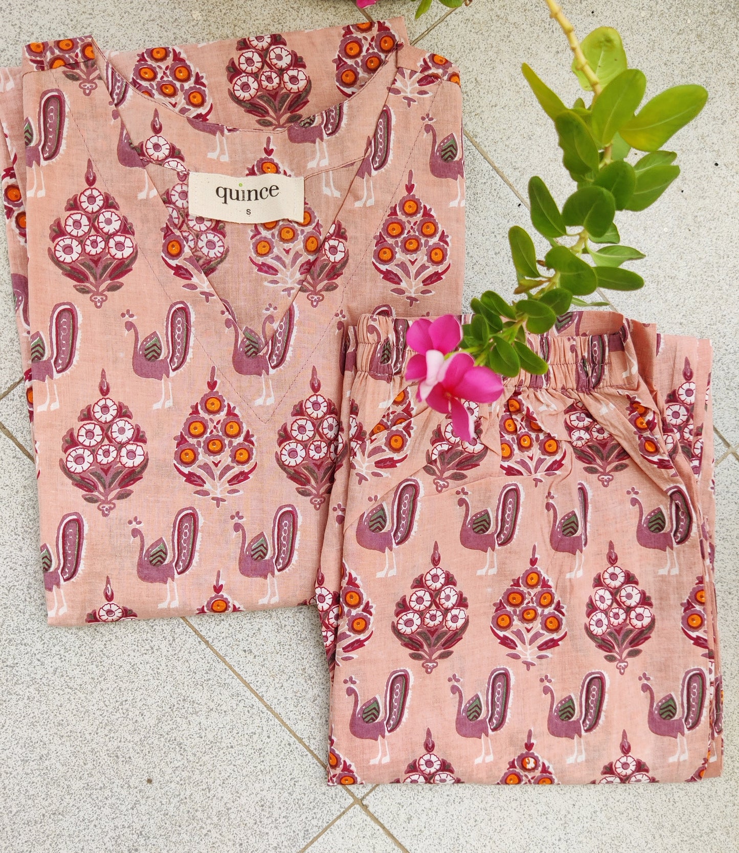 Peachy Peacock PJ Set