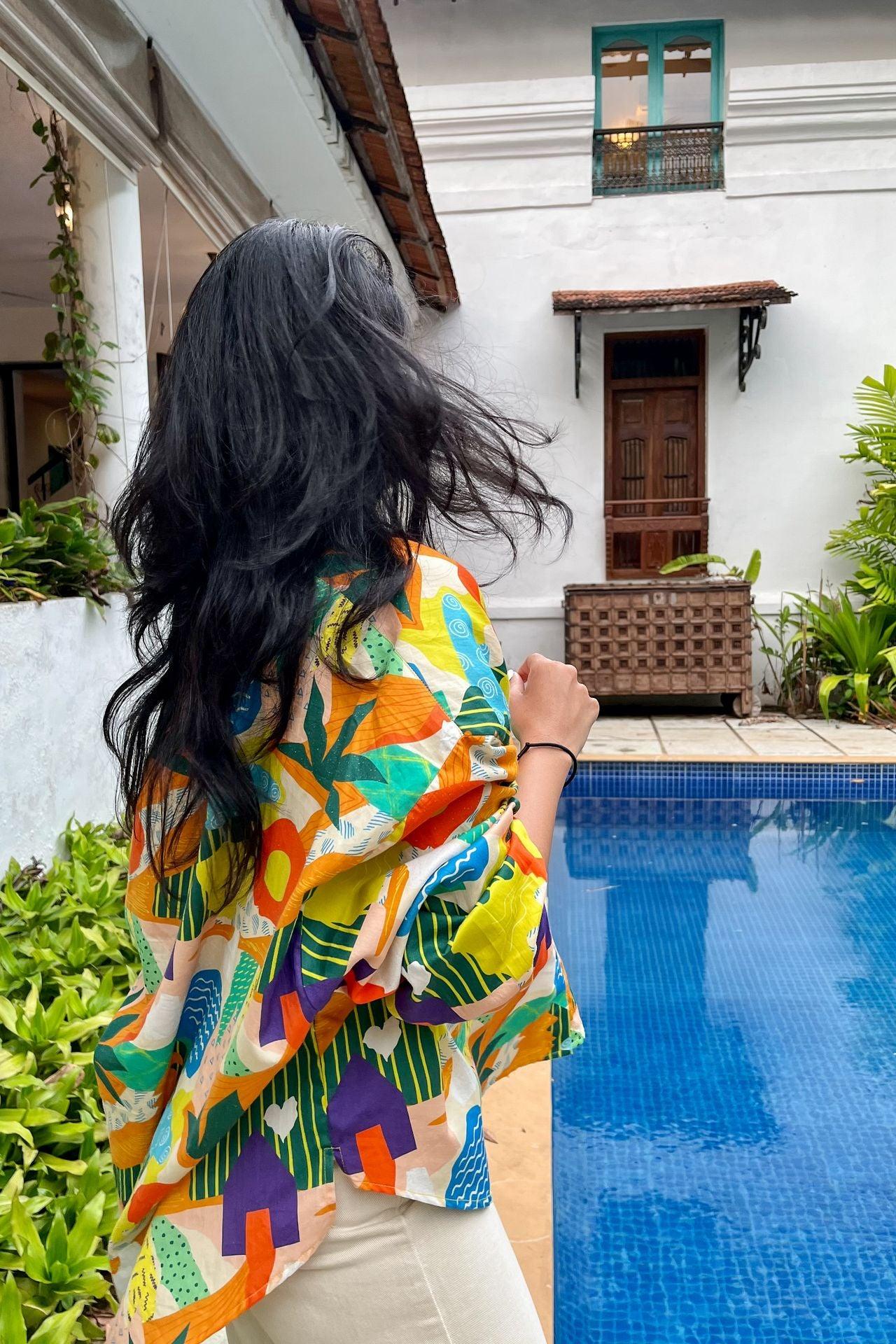 Summer Fling Beach Hut Free-size Shirt