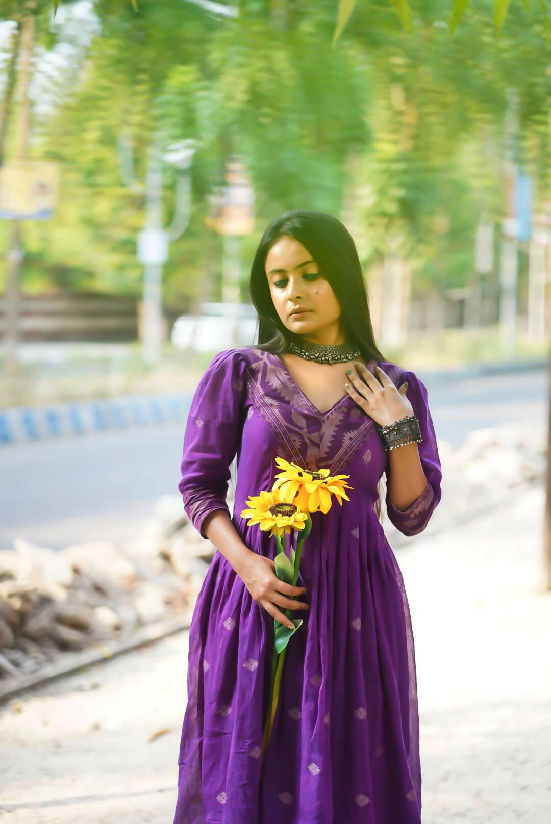 Anila Cotton Ethnic Dress