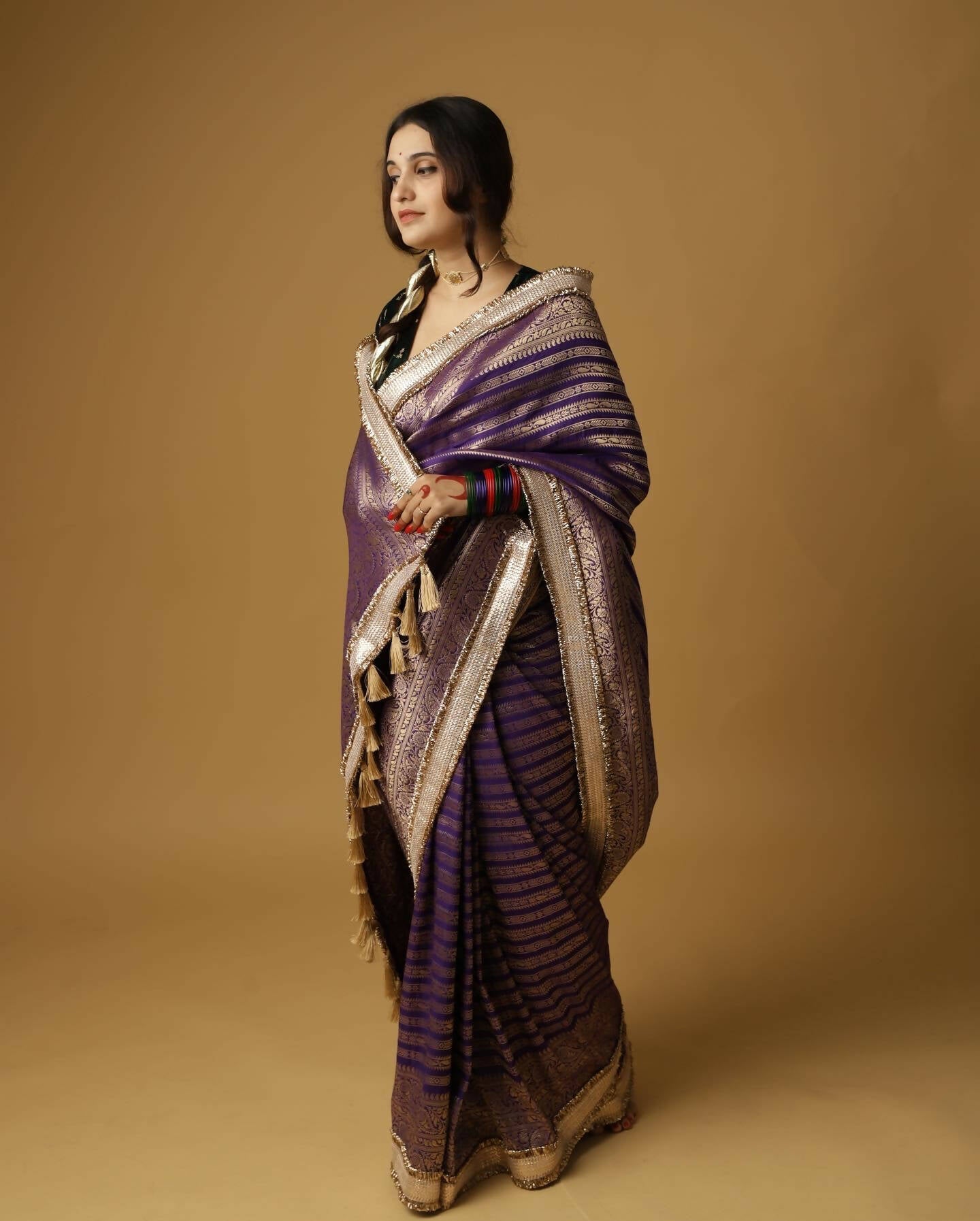 Purple Aayat Saree