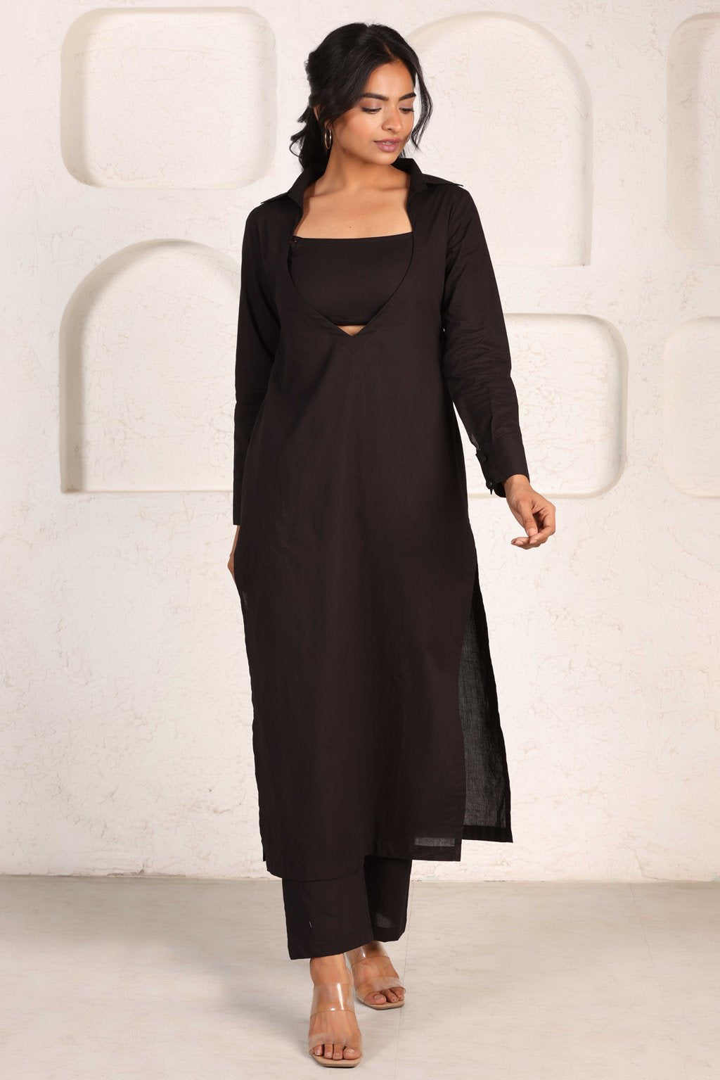 Sizzling Black Kurta Set