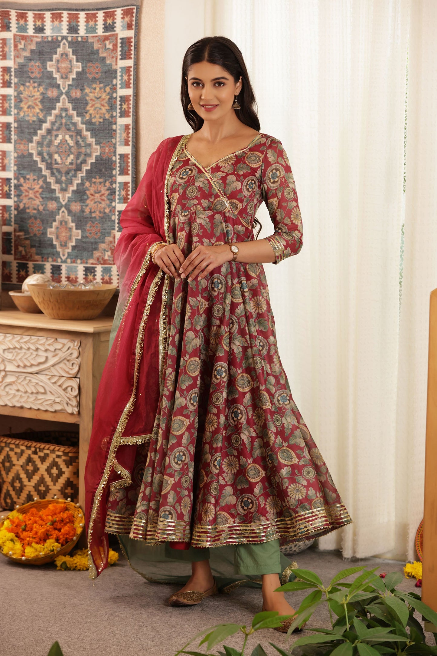 Shahi Rang Chanderi Suit Set