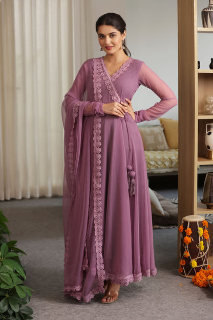 Purple Haze Georgette Suit Set