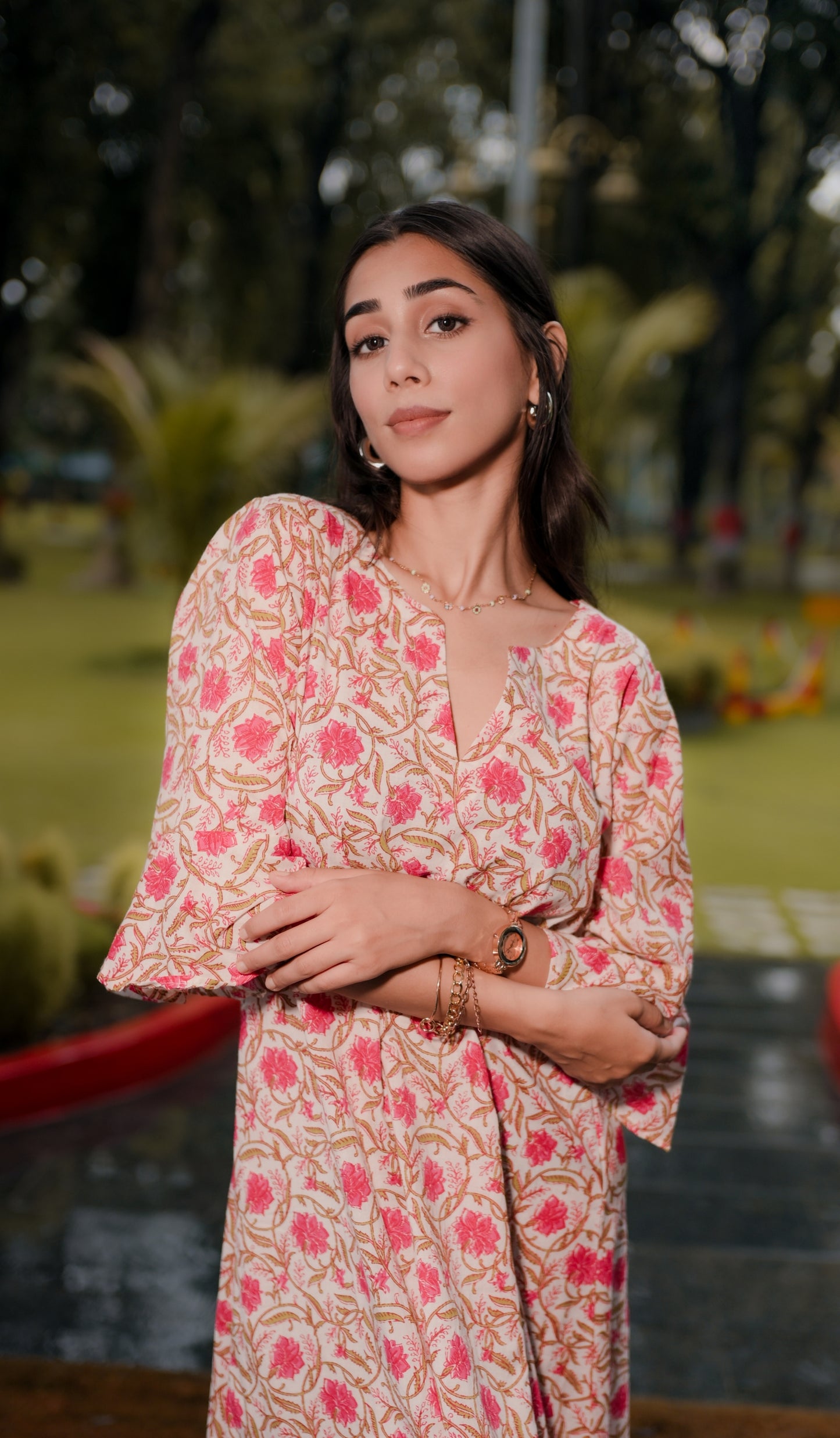 Blossom Charm Cotton Night Dress