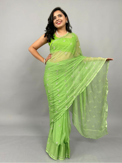 Sitaron ki Mehfil Chiffon Saree