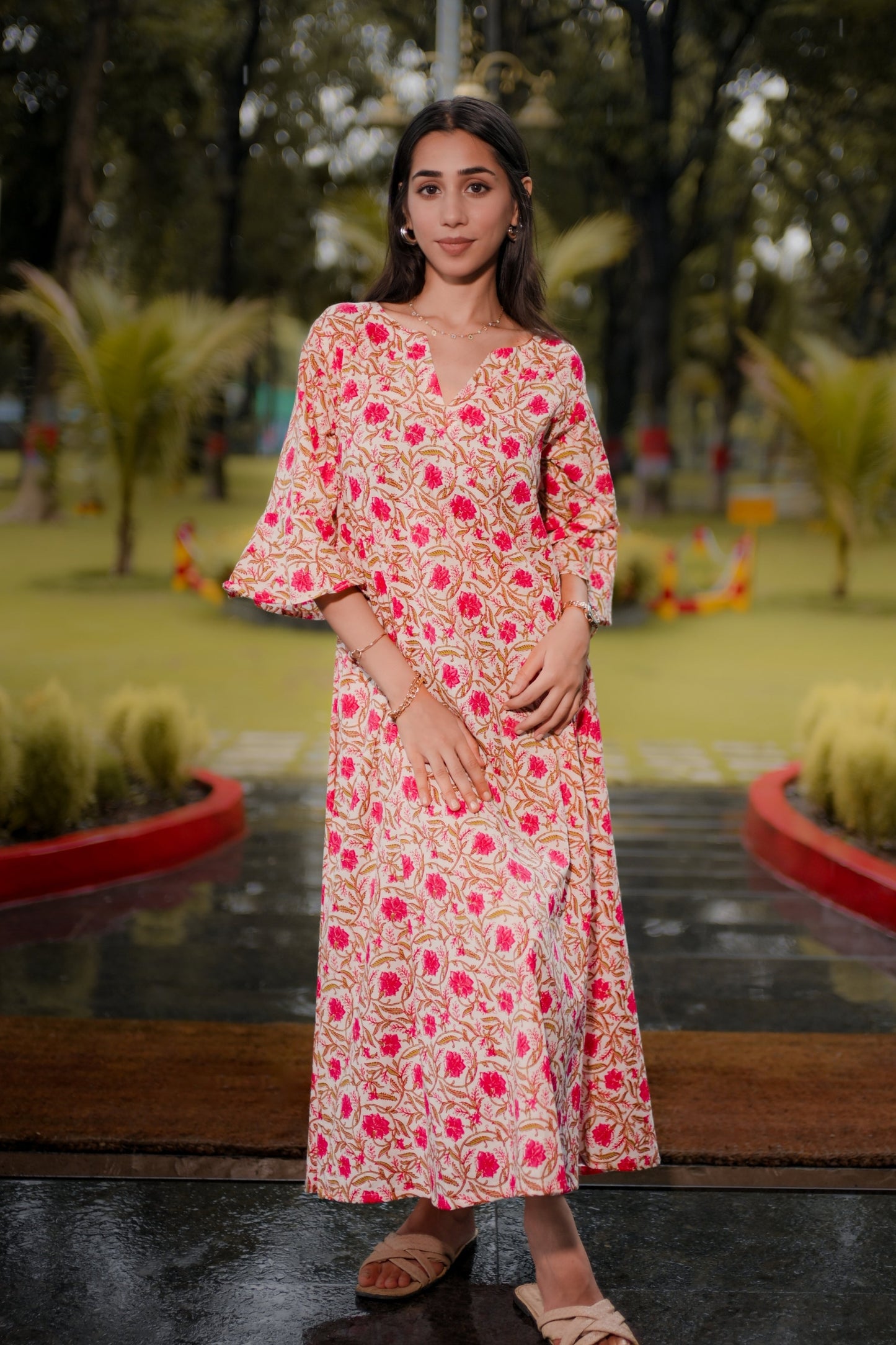 Blossom Charm Cotton Night Dress