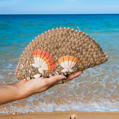 Sea Shell Half Moon Bag