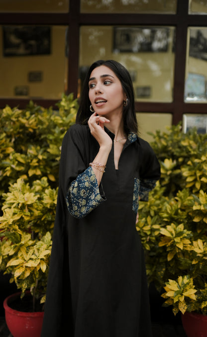 Minimal Muse Cotton Shirt Dress