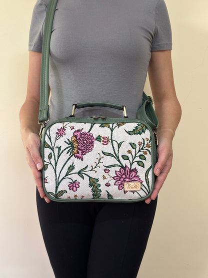 Meadow Bloom Handcrafted Briefcase Sling