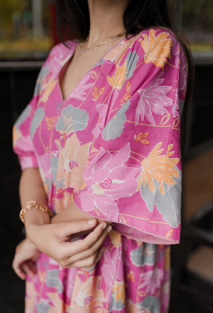 Pink Reverie Cotton Night Dress