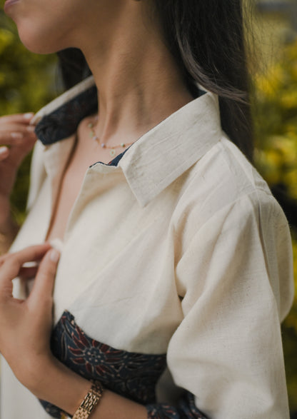 Minimal Muse Cotton Shirt Dress