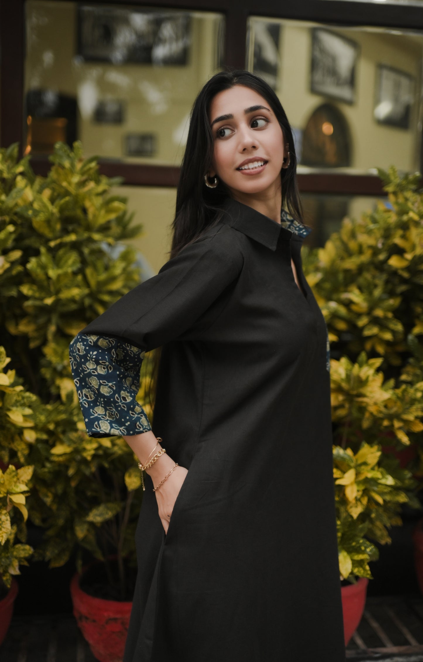 Minimal Muse Cotton Shirt Dress