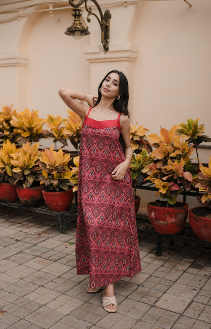 Ruby Mirage Ethnic Print Dress