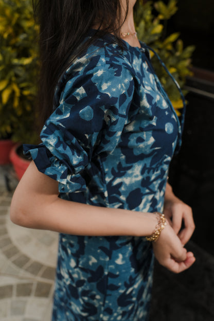 Ocean Breeze Petals Cotton Night Dress