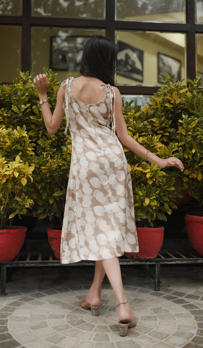 Heart & Haze Beige A-Line Dress