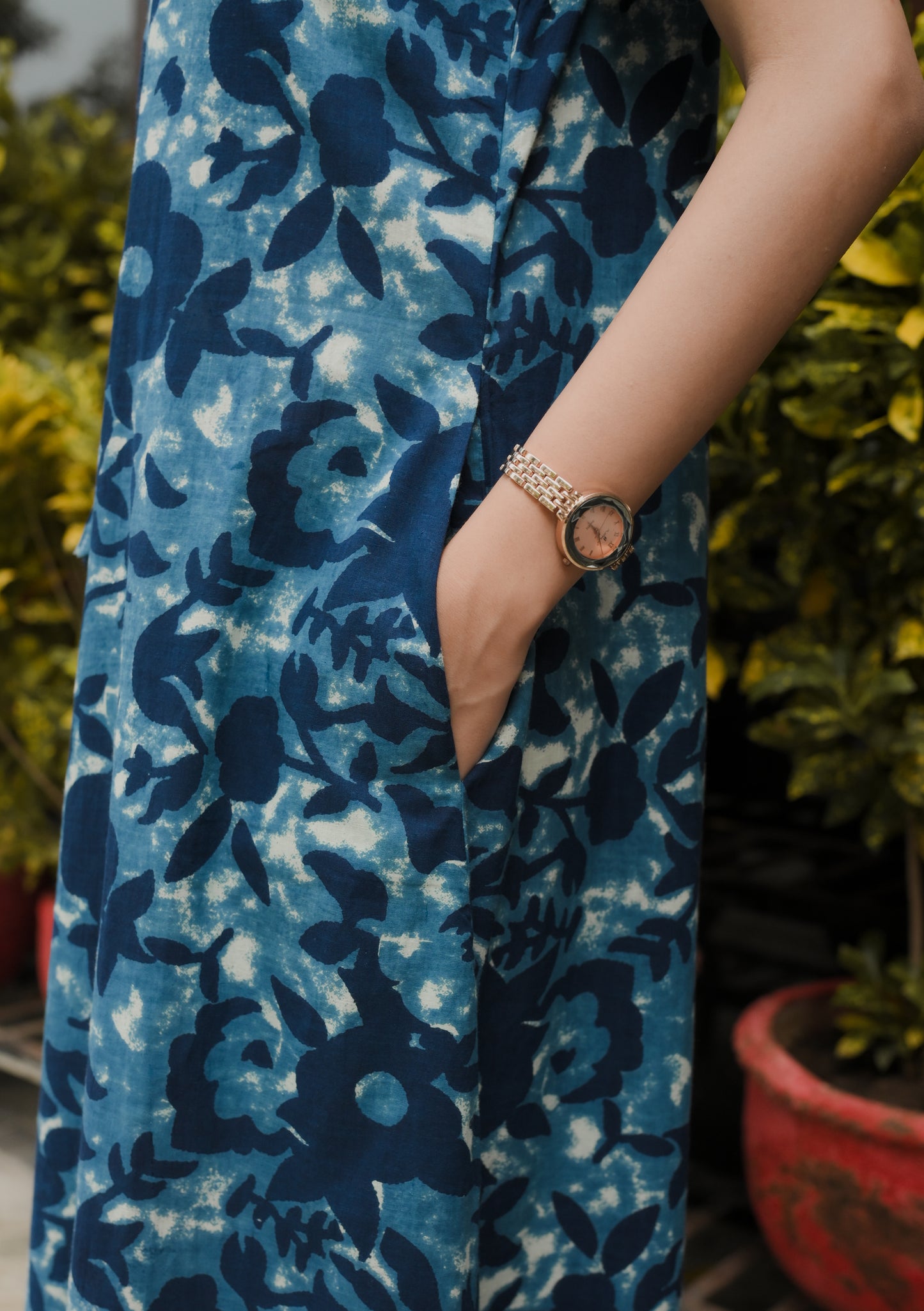 Ocean Breeze Petals Cotton Night Dress