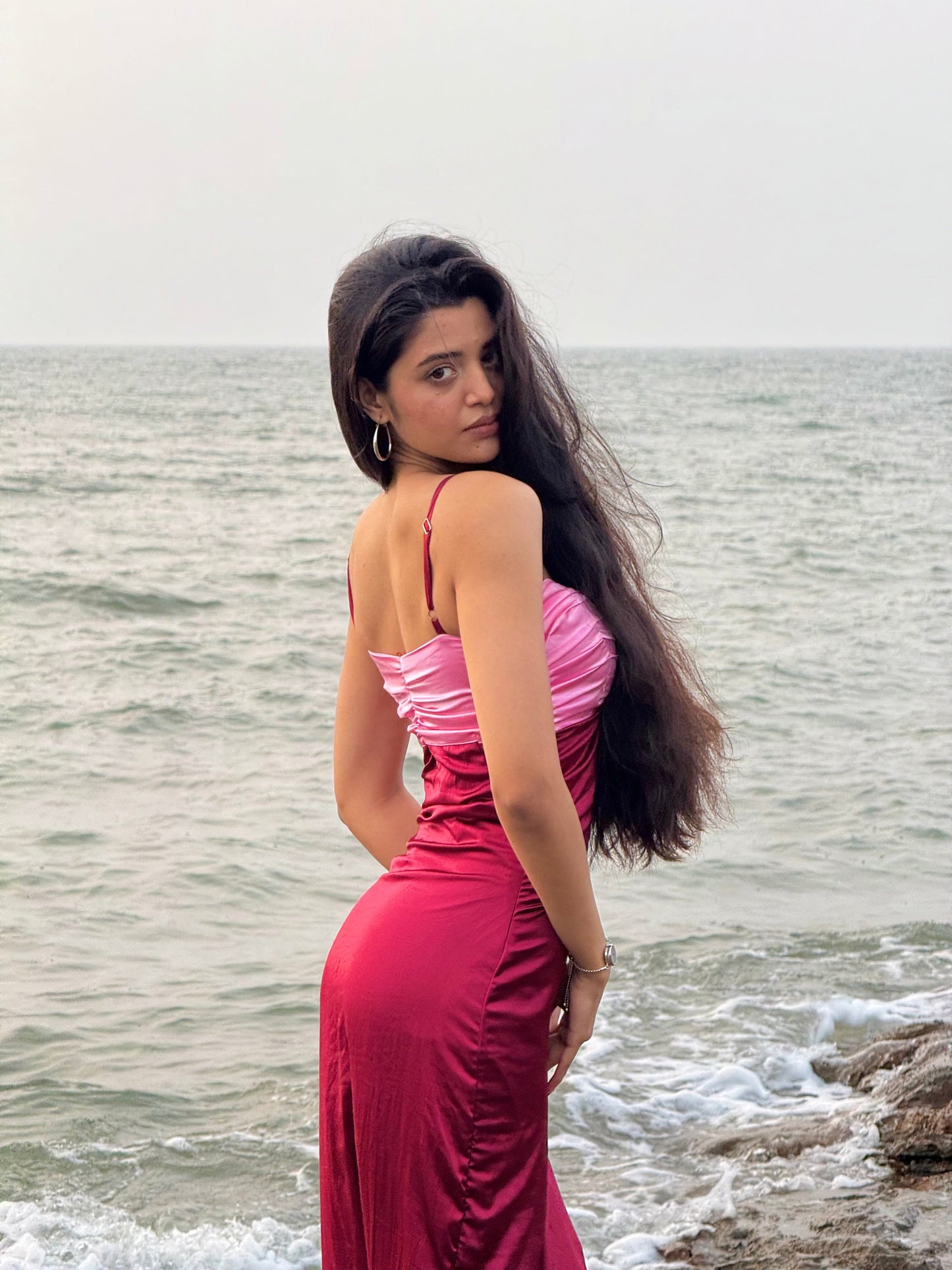 Stella Satin Maxi Dress