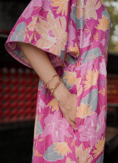 Pink Reverie Cotton Night Dress