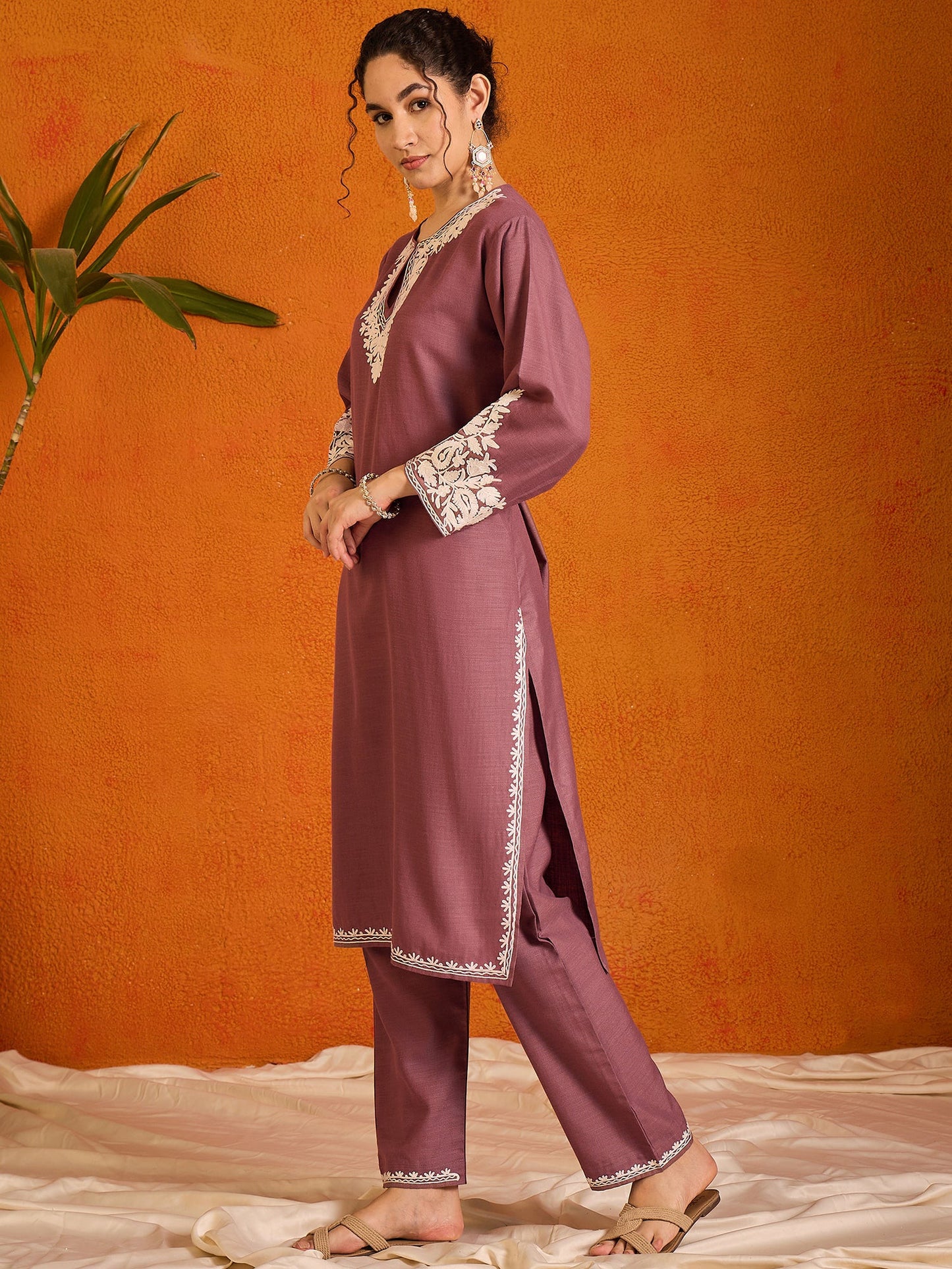 Elnaaz Kashmiri Cotton Kurta Co-ord Kurta Set