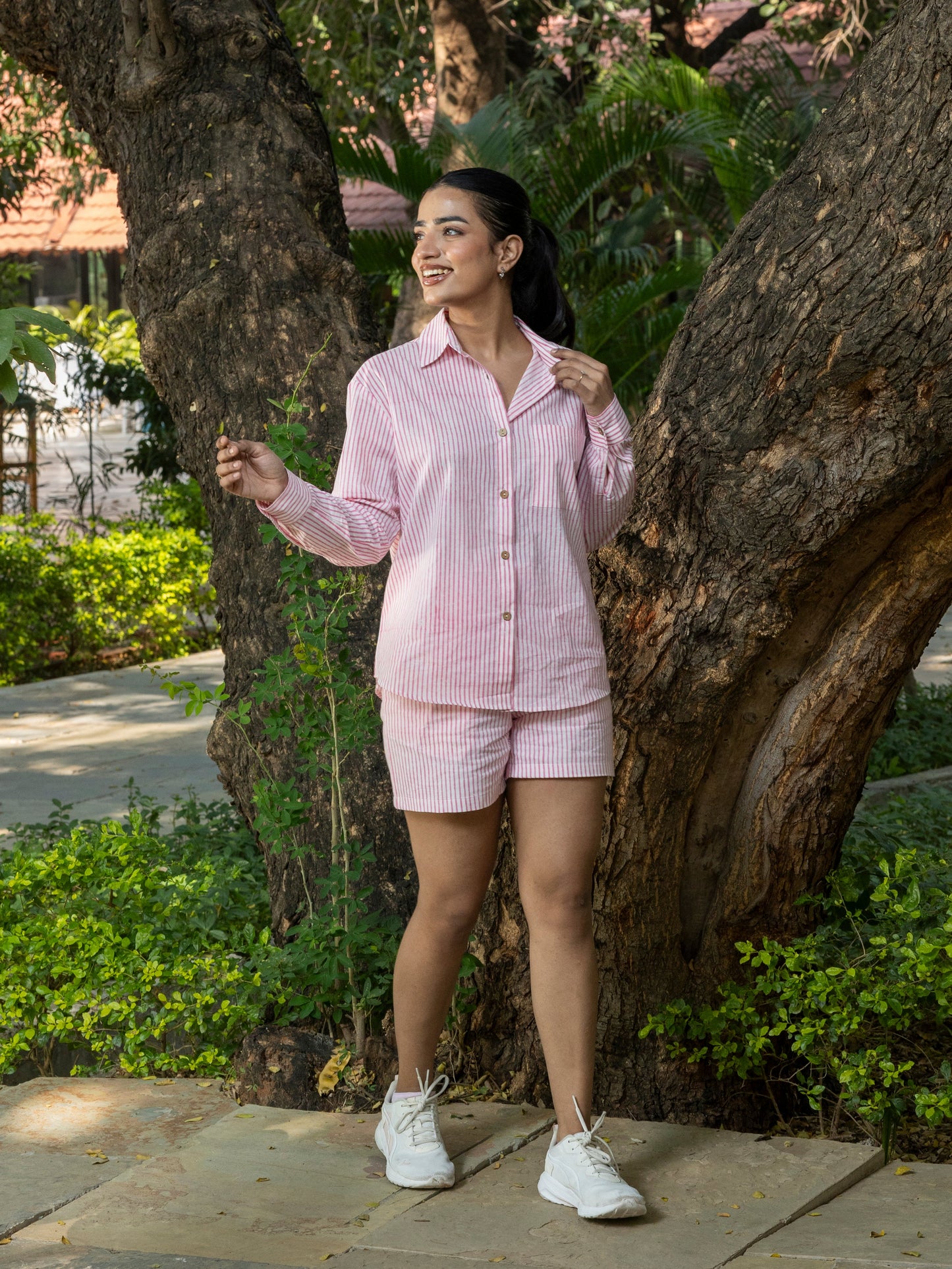 Pink Handblock Printed Coord Set