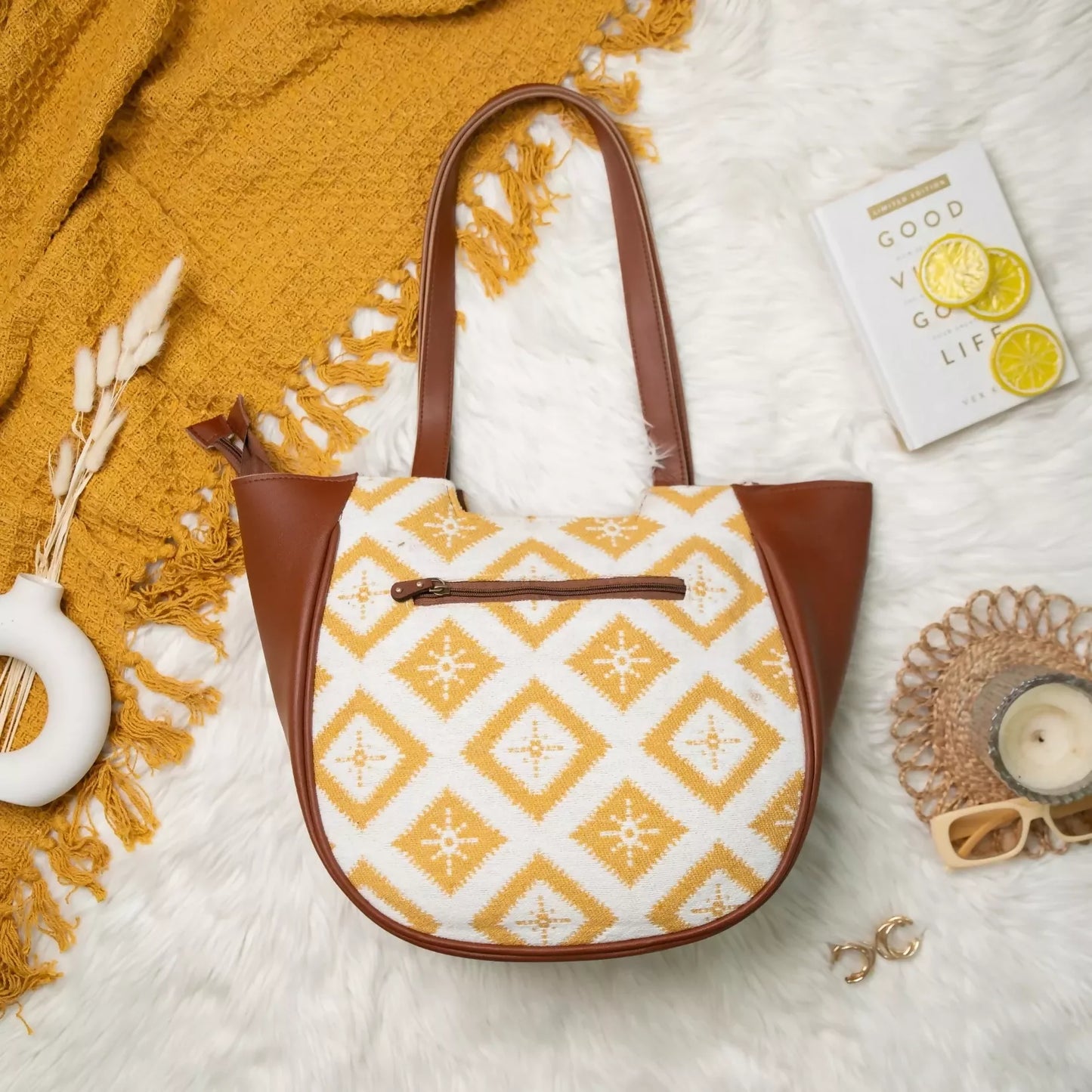 Sunny Side-up Crescent Bag