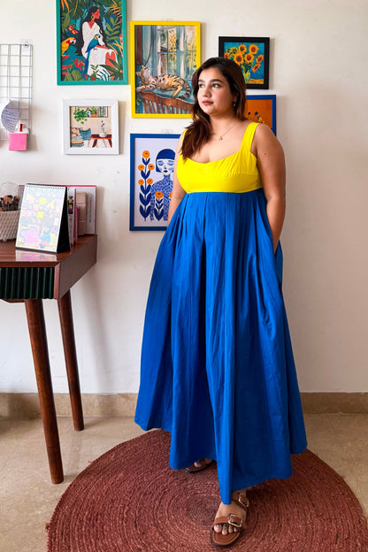 Dual Tone Cotton Mama Mia Dress