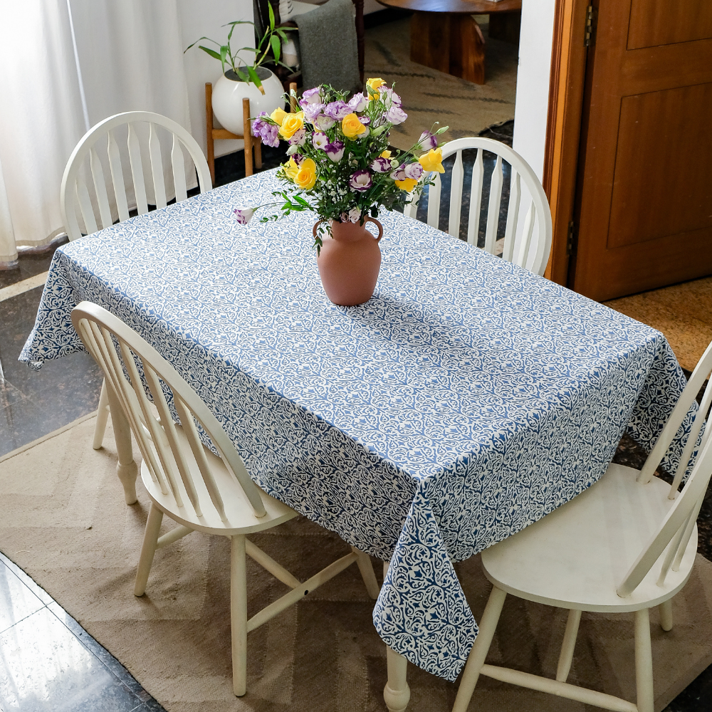 Whispers of the Sea Wipeable Anti-slip Cotton Tablecloth - RECTANGLE