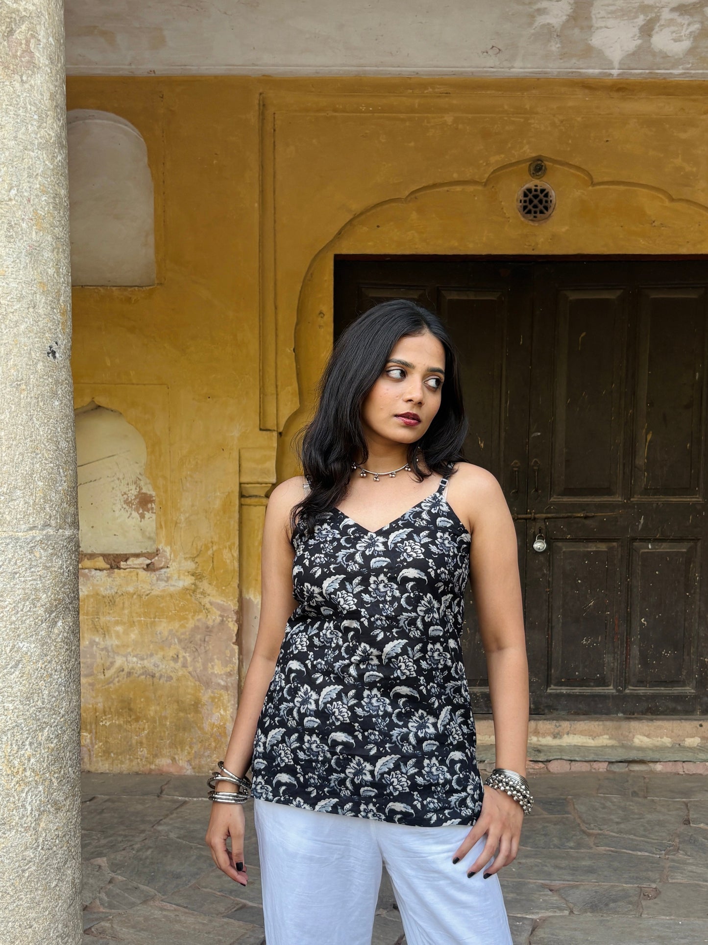 Kalmaya Cotton Strap Kurti