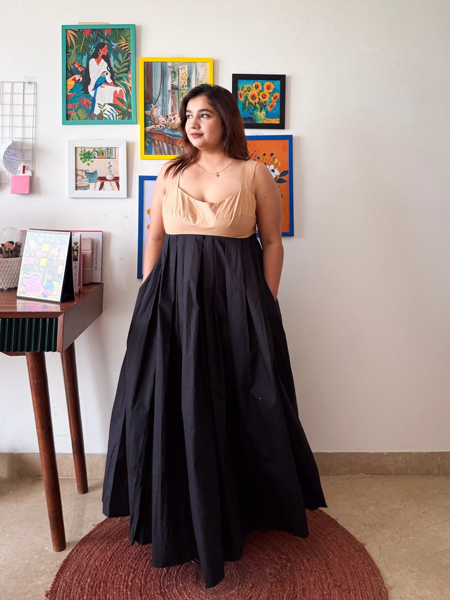 Dual Tone Cotton Mama Mia Dress