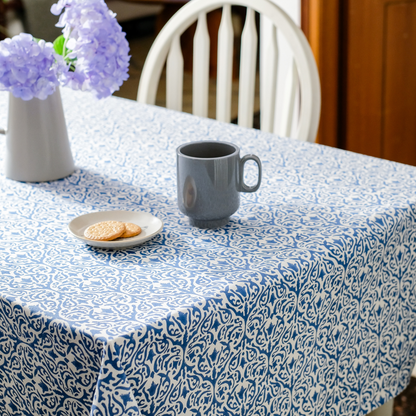 Whispers of the Sea Wipeable Anti-slip Cotton Tablecloth - RECTANGLE