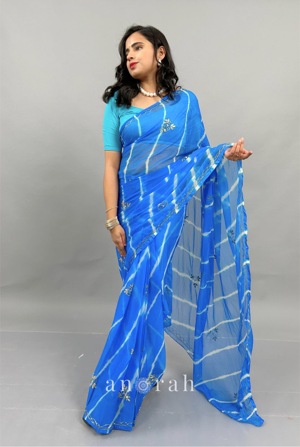 Lehariya Pure Chiffon Saree