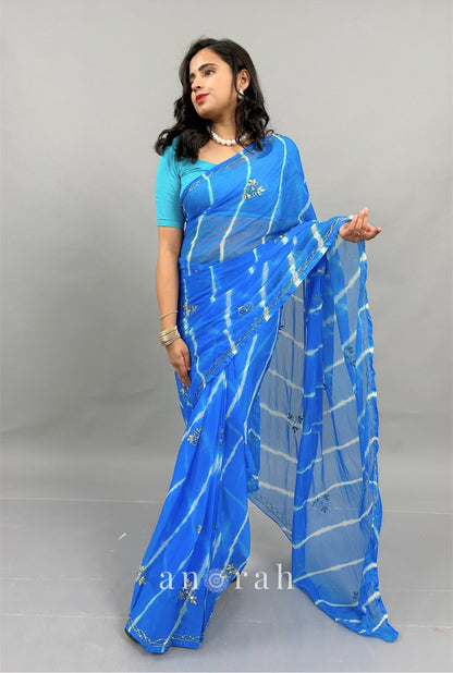 Lehariya Pure Chiffon Saree