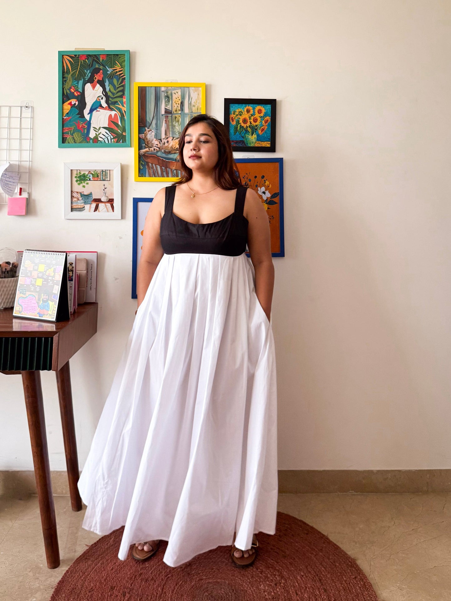 Dual Tone Cotton Mama Mia Dress