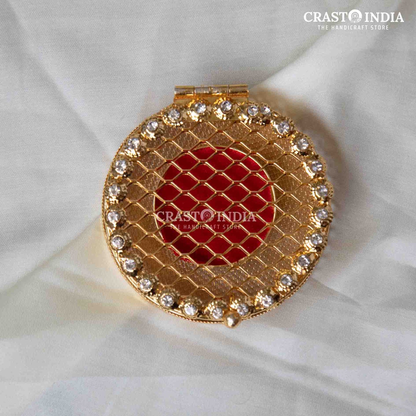 Handcrafted Jaali Coin Box With Velvet Pack of 6